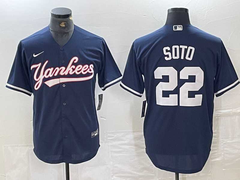 Men's New York Yankees #22 Juan Soto Navy Cool Base Stitched Baseball Jersey,We sell and wholesale Men's New York Yankees #22 Juan Soto Navy Cool Base Stitched Baseball Jersey on line form chian!